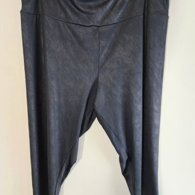 Size 2X Leggings Ava & Viv Capri Crop Black Stretch Active Casual Women's Plus